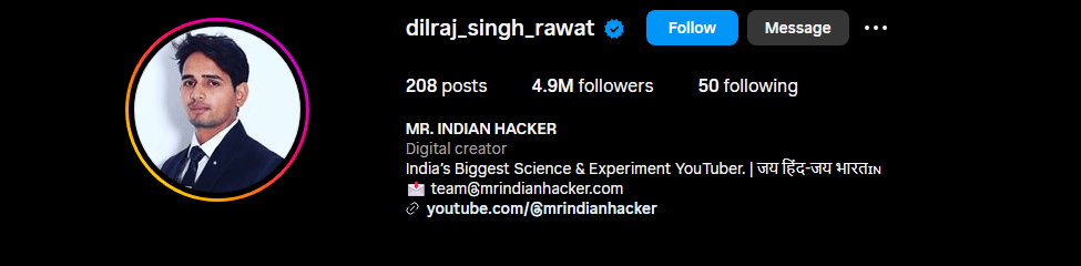 Mr Indian Hacker net worth